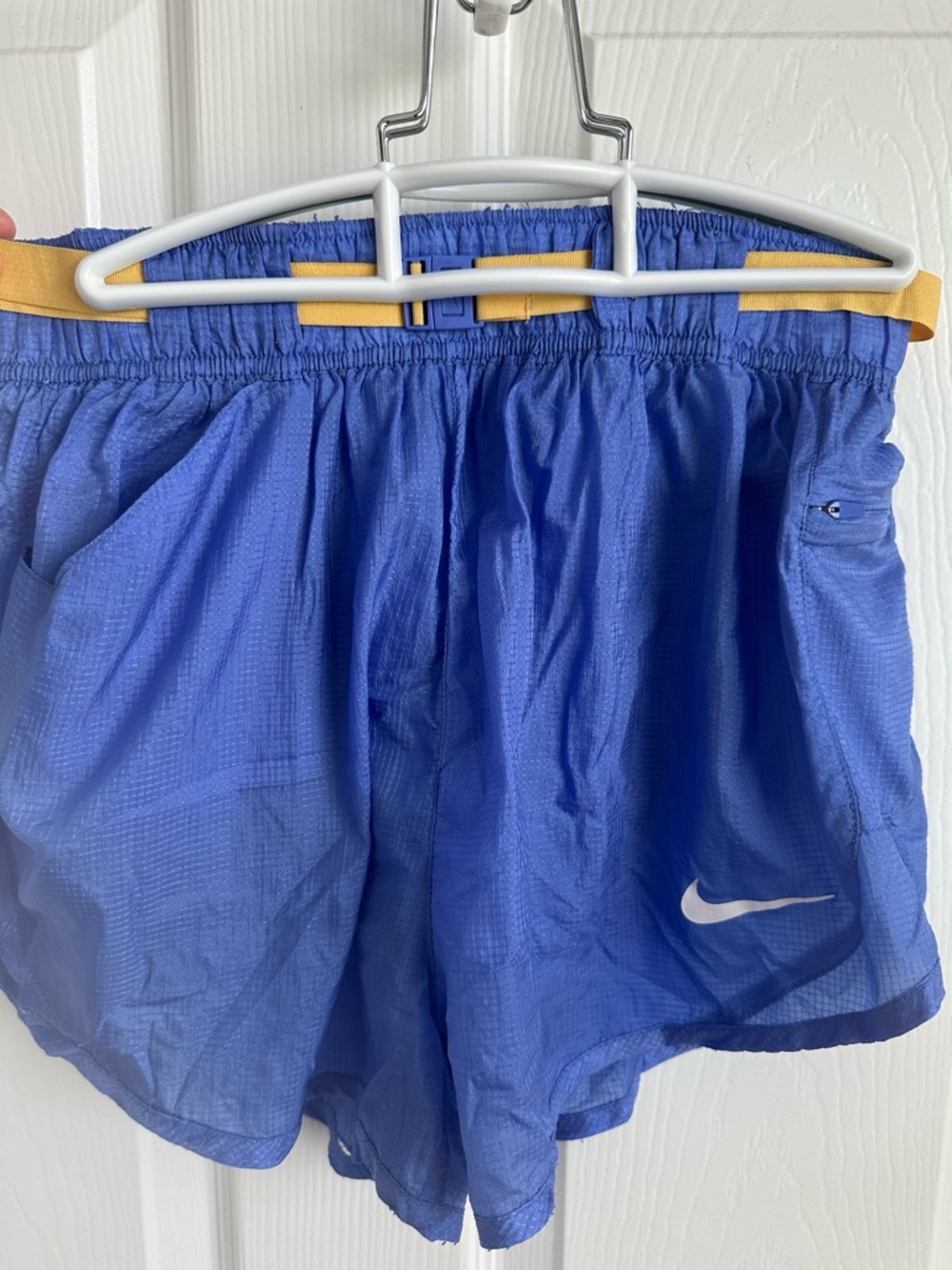 Nike Women’s Royal Blue Athletic Shorts with White Swoosh